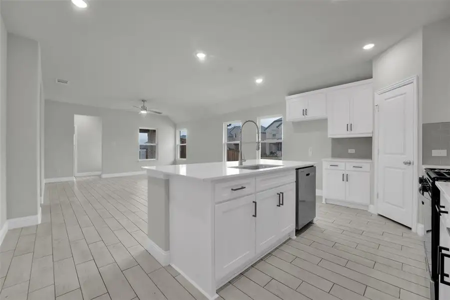 Furnished interior view inside a new home in , Princeton (Image 8).