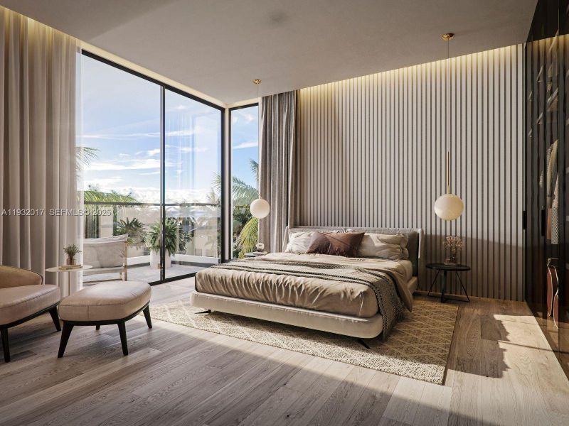 Furnished interior view inside a new home in , Pompano Beach (Image 9).