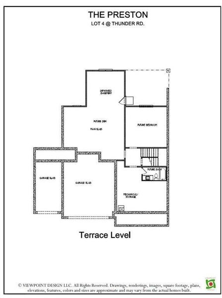 2D floor plan layout of this home in , Buford, GA (Image 9).