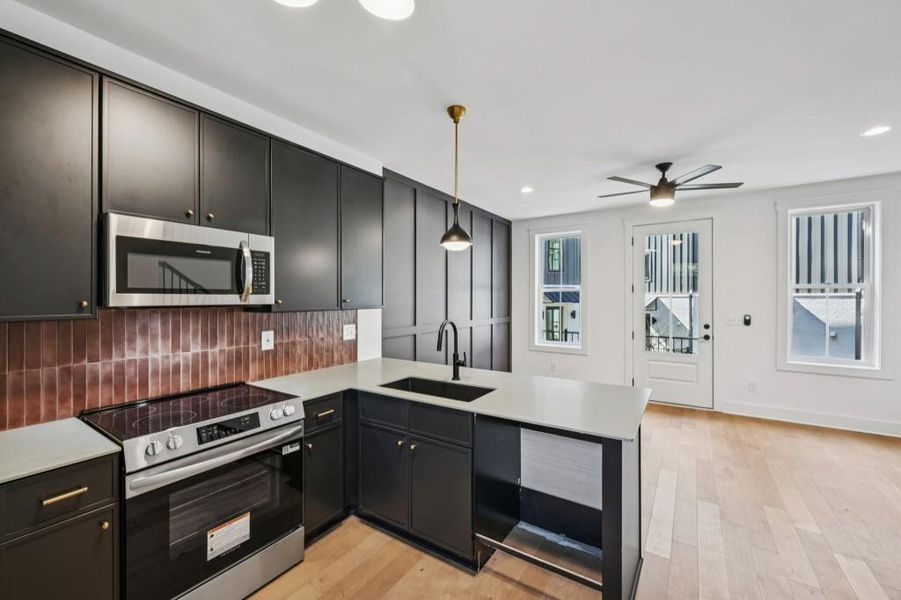 Furnished interior view inside a new home in , Atlanta (Image 7).