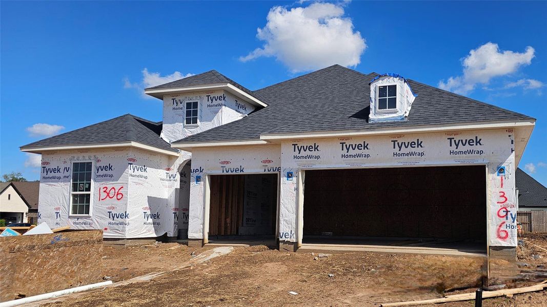 In-progress construction of a new home in Sienna 65', Missouri City, TX (Image 3).