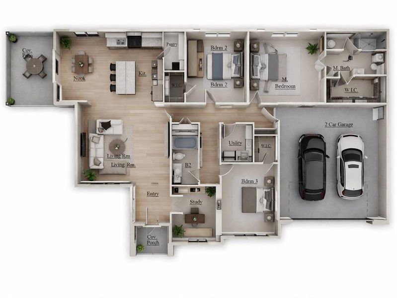 2D floor plan layout of this home in Stoneview, Glen Rose, TX (Image 4). 2D floor plan layout of this home in Stoneview, Glen Rose, TX (Image 4).