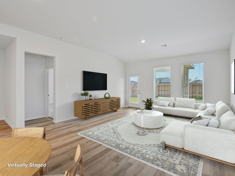 Furnished interior view inside a new home in Heights of Barbers Hill, Baytown (Image 5).