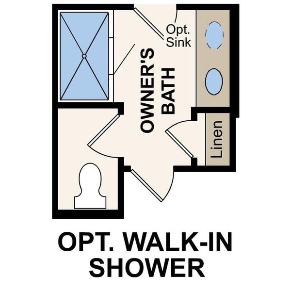 2D floor plan layout of this home in Jennings Place, Georgetown, TX (Image 4).