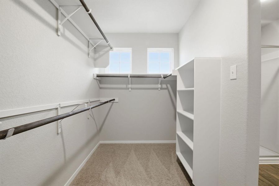 Walk-in closet in Primary Bedroom