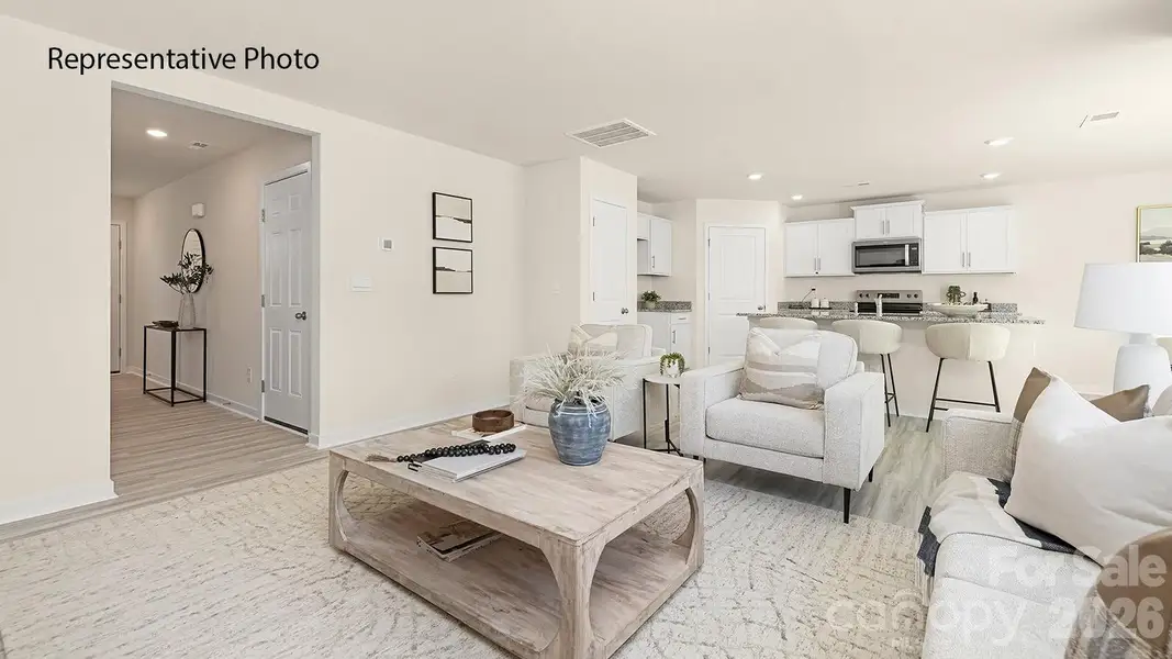 Furnished interior view inside a new home in Woodhaven at Chester, Chester (Image 2).