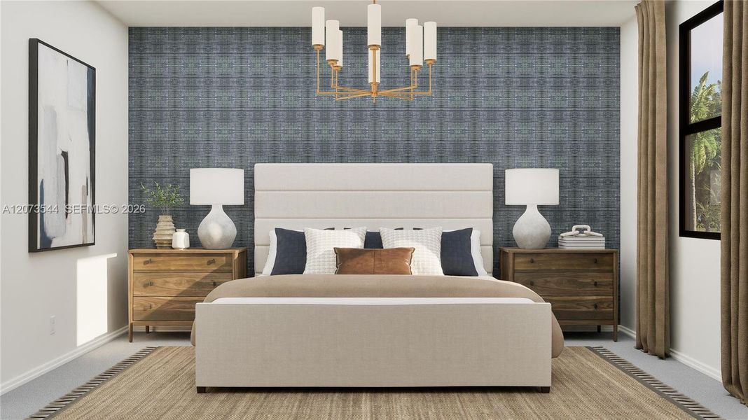 Furnished interior view inside a new home in Pineland Crest, Miami (Image 15). Furnished interior view inside a new home in Pineland Crest, Miami (Image 15).