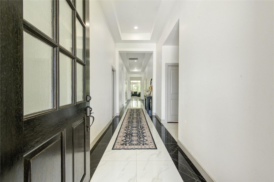 Furnished interior view inside a new home in , Cleveland (Image 10).