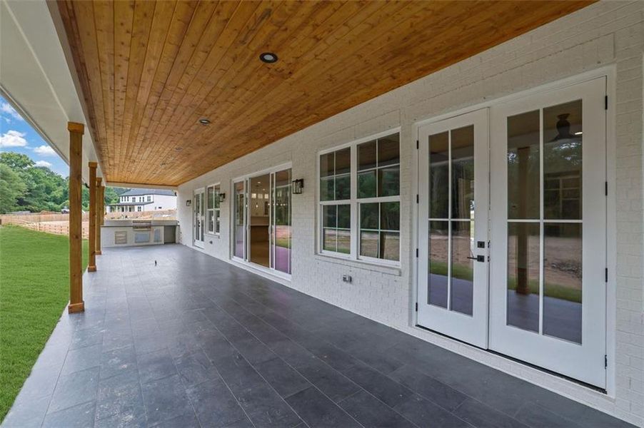 Exterior details and patio area of a home in , Bethlehem (Image 4).