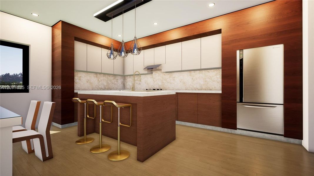 Furnished interior view inside a new home in , Fort Lauderdale (Image 3).