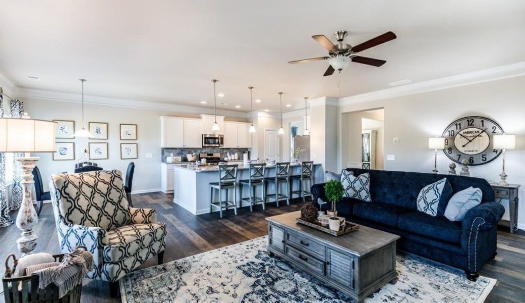 Furnished interior view inside a new home in Saddle Ridge, Calhoun (Image 13).