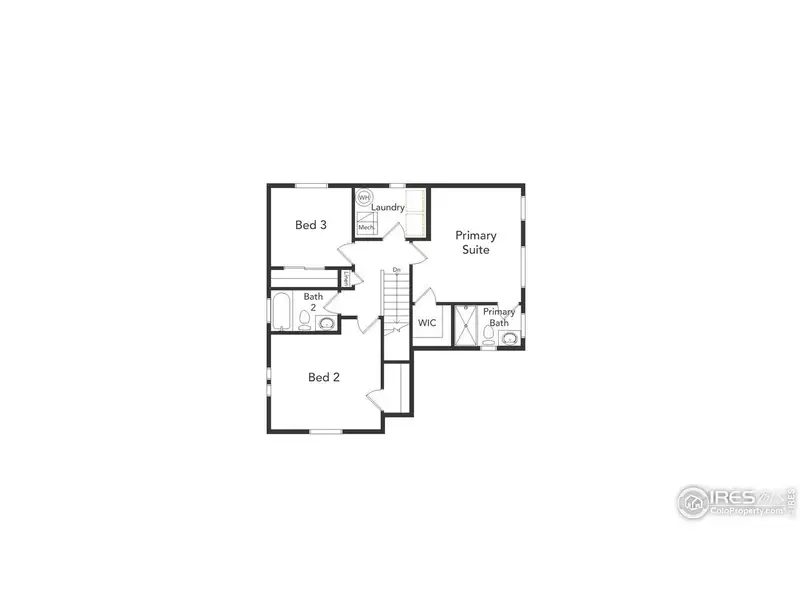 2D floor plan layout of this home in , Johnstown, CO (Image 3).