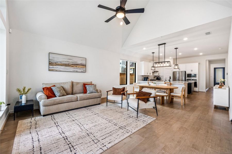 Furnished interior view inside a new home in , Cypress (Image 7).