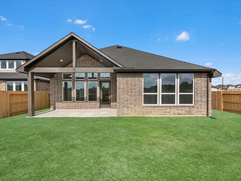 Exterior details and patio area of a home in Oakhill Reserve, Tomball (Image 3). Exterior details and patio area of a home in Oakhill Reserve, Tomball (Image 3).