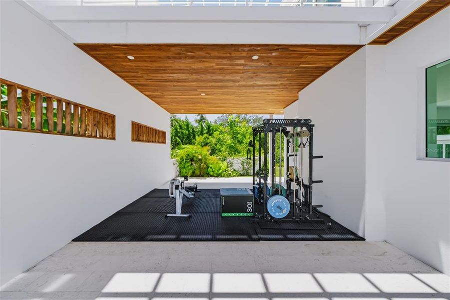 Exterior details and patio area of a home in , Sarasota (Image 3).