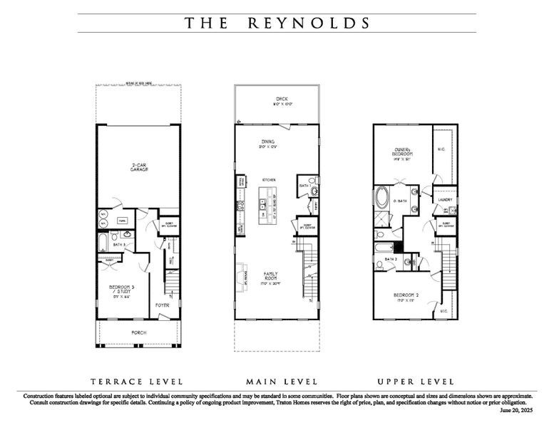 2D floor plan layout for the Reynolds by Traton Homes in Archerfield, Smyrna, GA (Image 3). 2D floor plan layout for the Reynolds by Traton Homes in Archerfield, Smyrna, GA (Image 3).