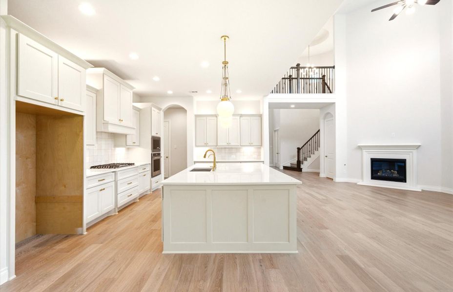 Furnished interior view inside a new home in The Woodlands Hills 65′, Willis (Image 14).
