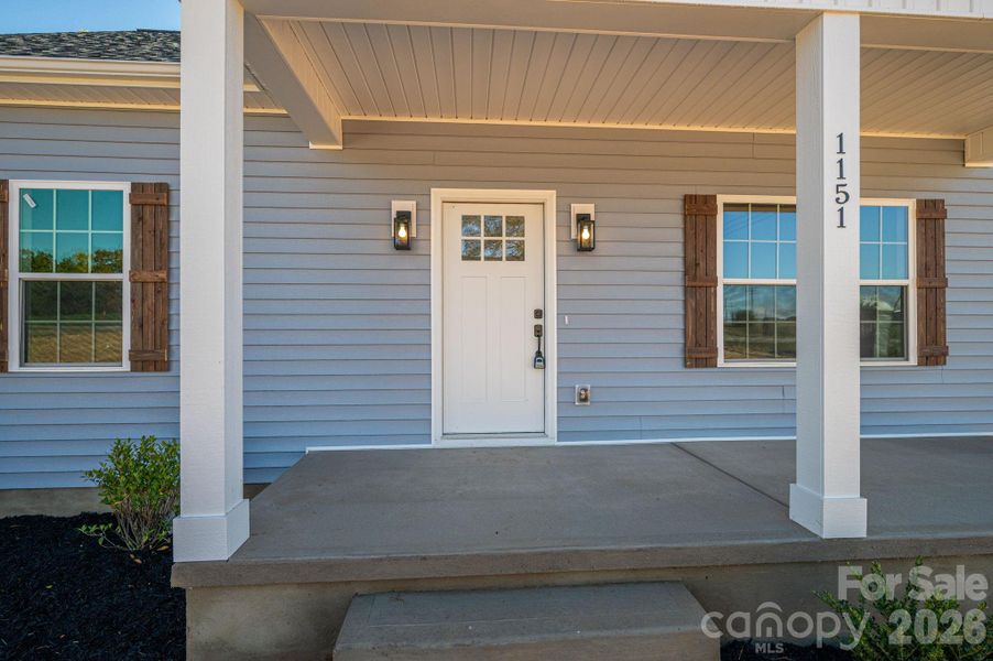 Exterior details and patio area of a home in , Hickory (Image 17).