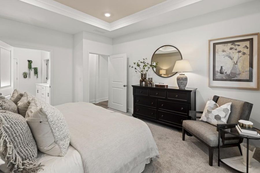 Furnished interior view inside a new home in The Court at Gainesville Township, Gainesville (Image 3).