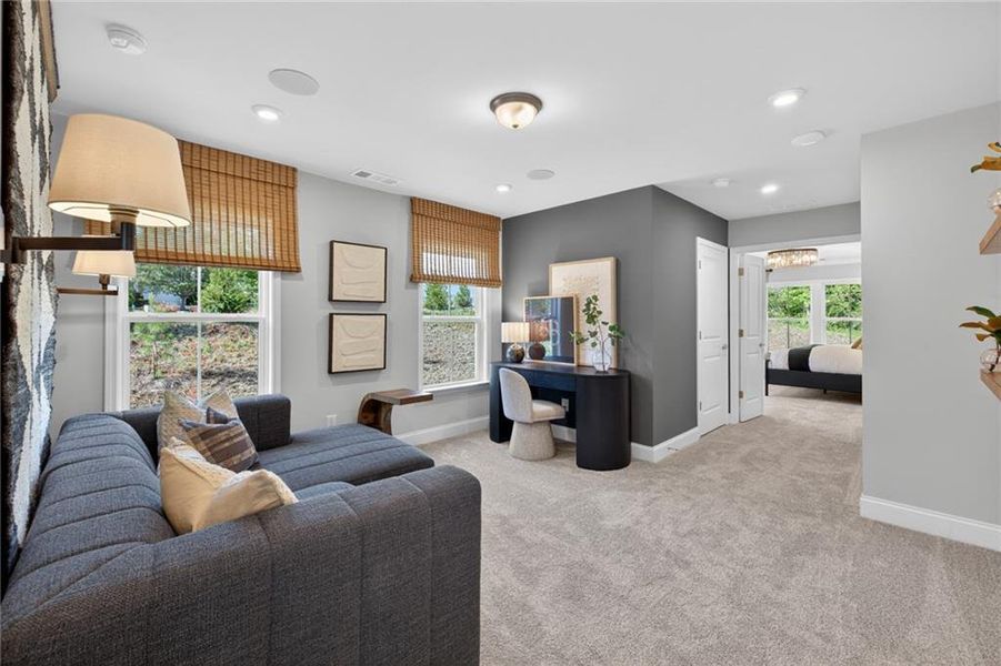 Furnished interior view inside a new home in Ansley Towns, Cumming (Image 14).