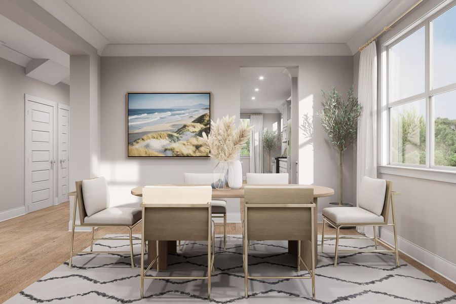 Furnished interior view inside a new home in Rivers Reach, Yemassee (Image 5).