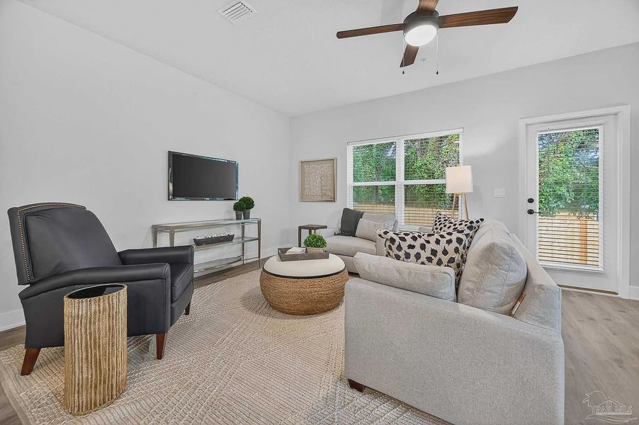 Furnished interior view inside a new home in Lexlee Estates, Pensacola (Image 14).