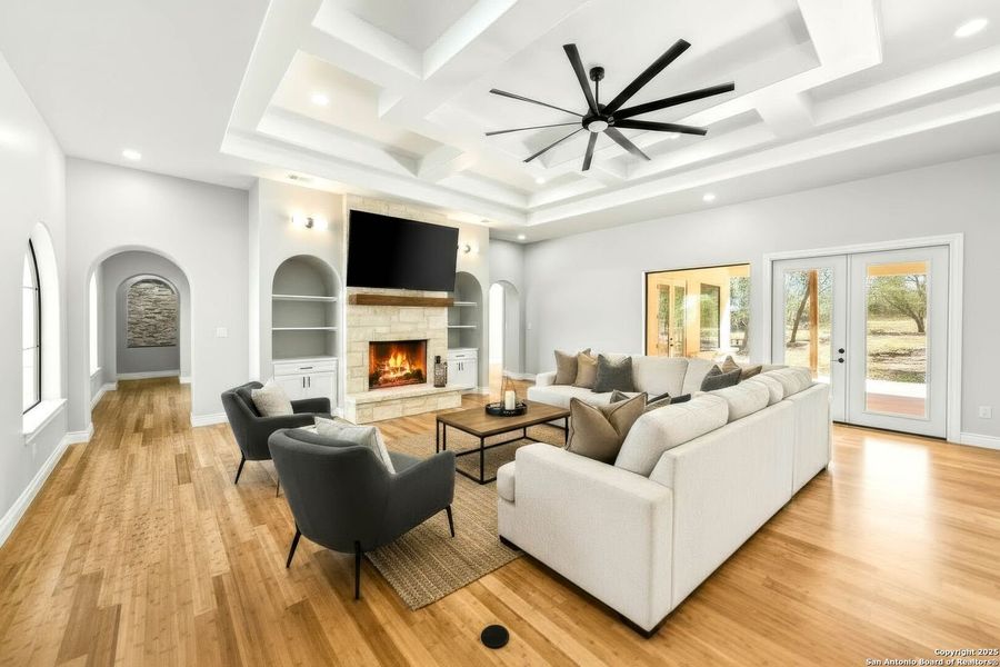 Furnished interior view inside a new home in , New Braunfels (Image 19).