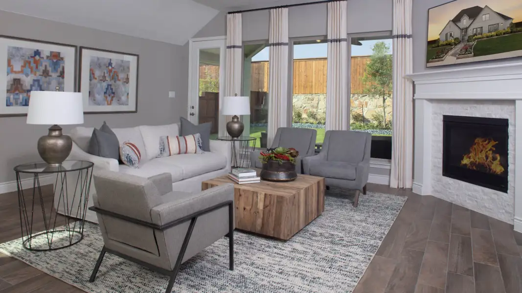Furnished interior view inside a new home in Sweetgrass, Haslet (Image 32).