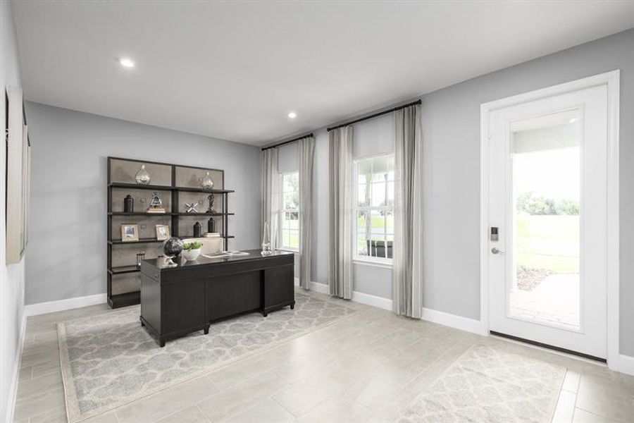 Representative furnished interior of a home built from the Lynn Haven by Ryan Homes in Copperleaf, Ocala (Image 11).