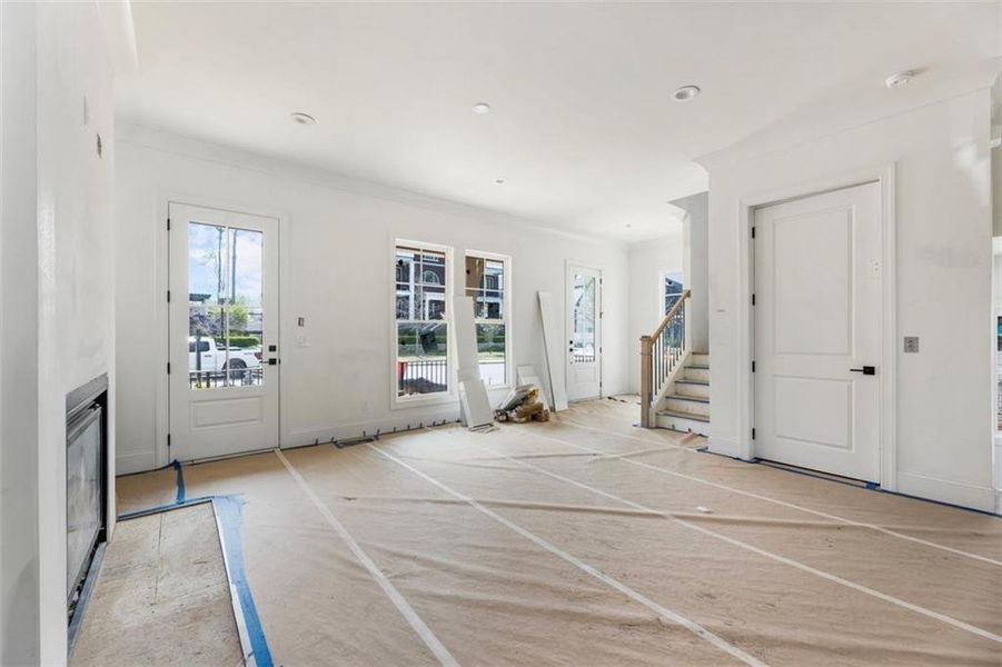 In-progress construction of a new home in , Alpharetta, GA (Image 23).