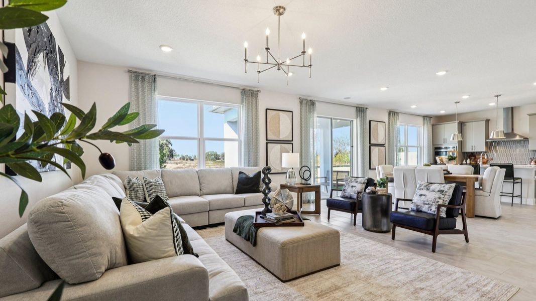 The Mangrove Model Floorplan Living Area by DRB Homes