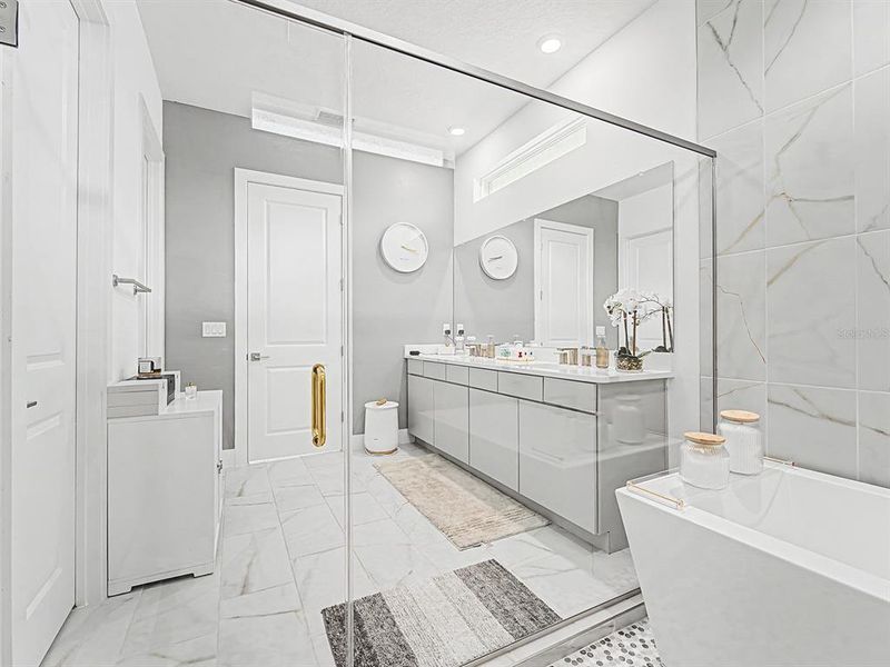 Furnished interior view inside a new home in , San Antonio (Image 15).