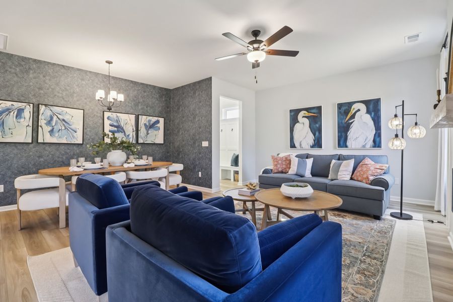 Representative furnished interior of a home built from the Makenzie II by Great Southern Homes in Peachtree Hills, Lexington (Image 12).