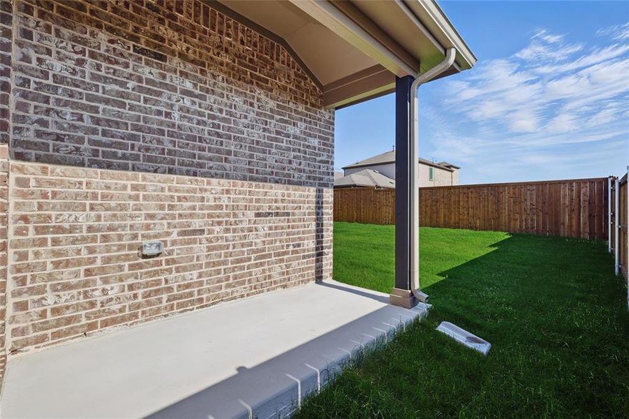View of fenced backyard View of fenced backyard