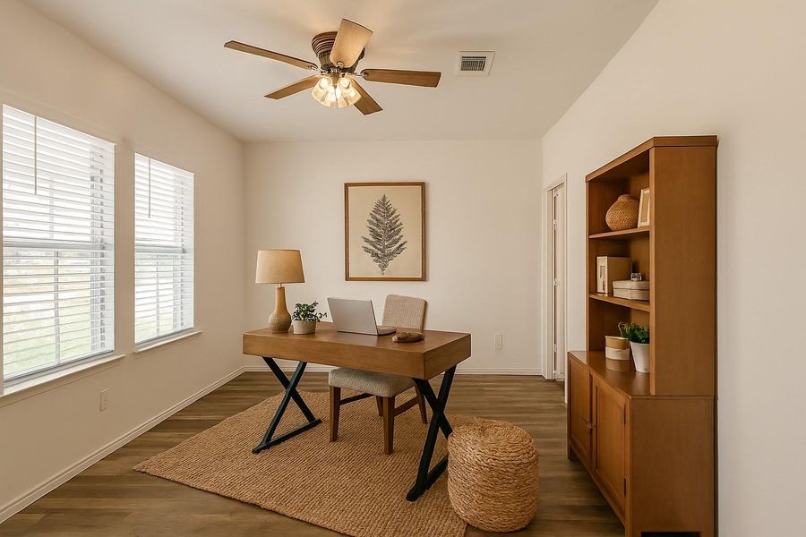 Furnished interior view inside a new home in River Ranch Meadows, Dayton (Image 8).