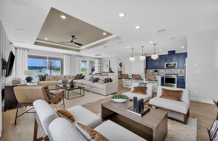 Furnished interior view inside a new home in Hyland Trail, Green Cove Springs (Image 12).