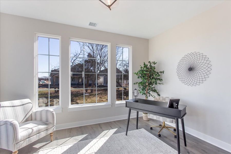 Furnished interior view inside a new home in The Courtyards at Jacobs Farm, Wichita (Image 10).