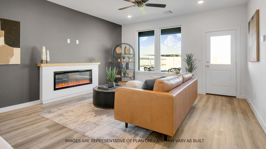 Furnished interior view inside a new home in Overlook West, Wolfforth (Image 9).