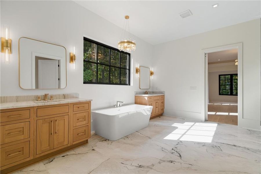 Furnished interior view inside a new home in , Alpharetta (Image 12).