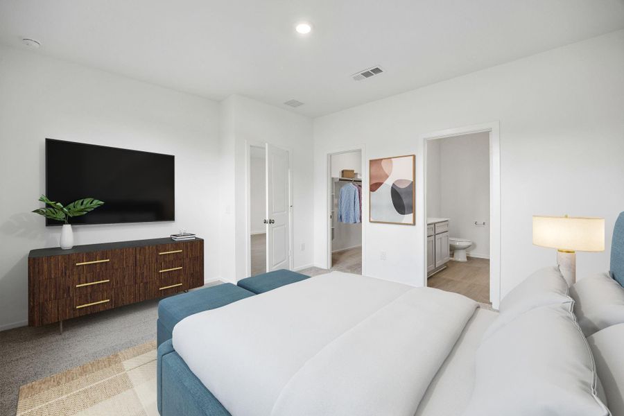 Furnished interior view inside a new home in Mavera, Conroe (Image 16).