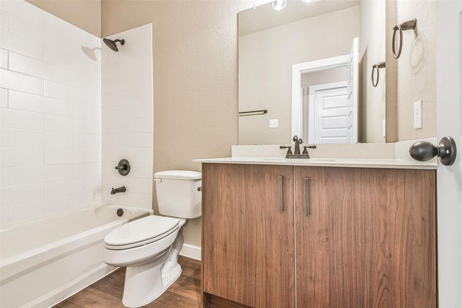 Furnished interior view inside a new home in Enclave At Dobbin, Magnolia (Image 5).