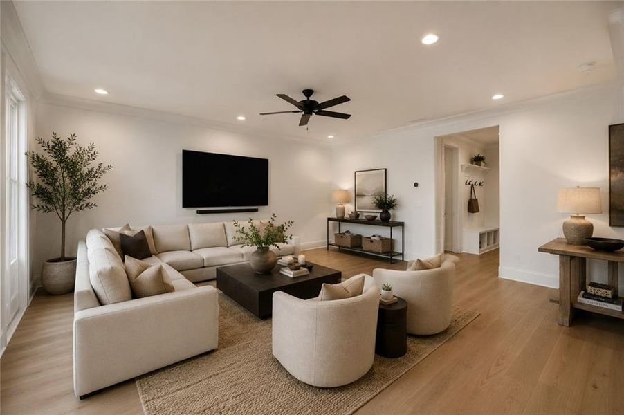 Furnished interior view inside a new home in , Alpharetta (Image 10).