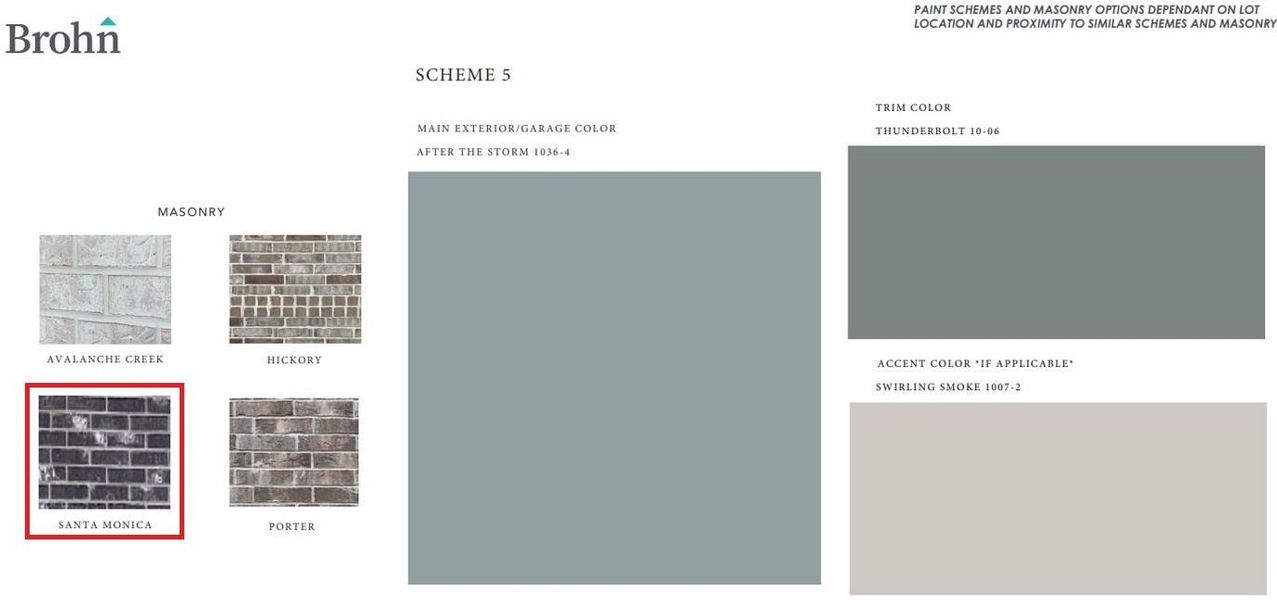 Sample of building materials used in homes in Mustang Meadows, Waller (Image 19).