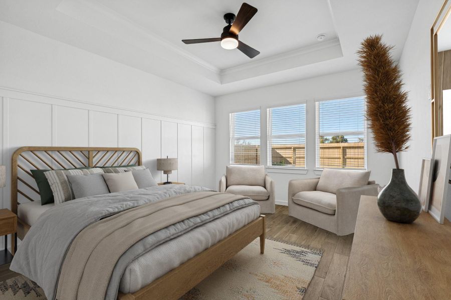 Spacious primary suite (*Photo not of actual home and used for illustration purposes only.)