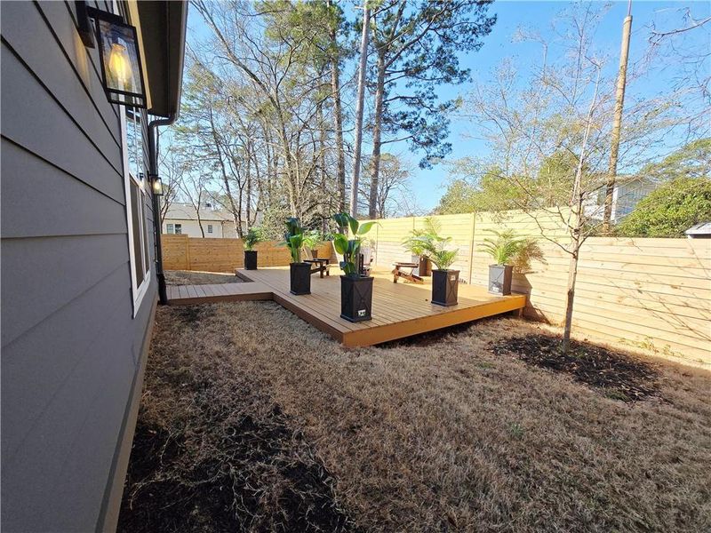 Exterior details and patio area of a home in , Atlanta (Image 33). Exterior details and patio area of a home in , Atlanta (Image 33).