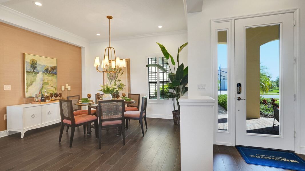 Representative furnished interior of a home built from the Sandcastle 2 by Neal Communities in Boca Royale Golf & Country Club at Wellen Park, Englewood (Image 30).