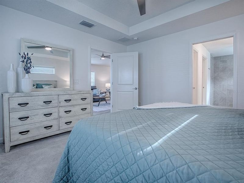 Furnished interior view inside a new home in , The Villages (Image 15).