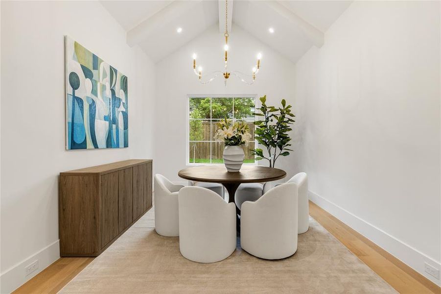 Furnished interior view inside a new home in , Dallas (Image 37).