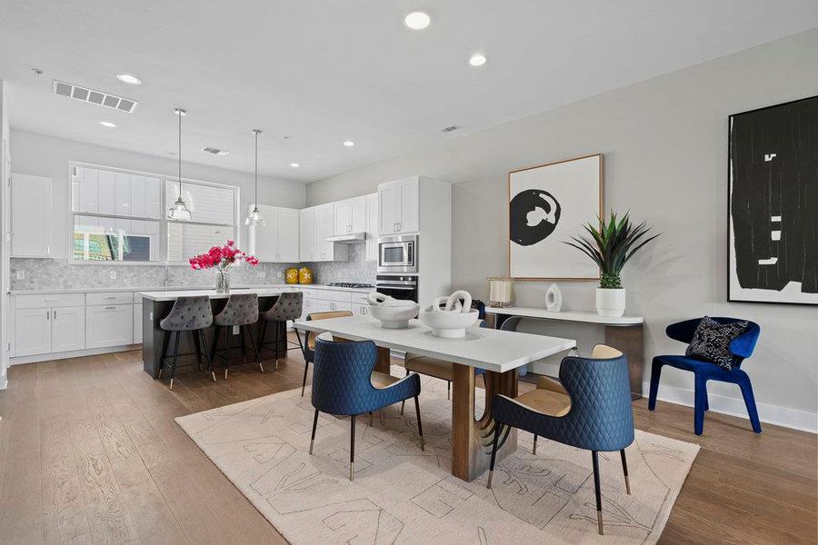 Furnished interior view inside a new home in , Austin (Image 29).