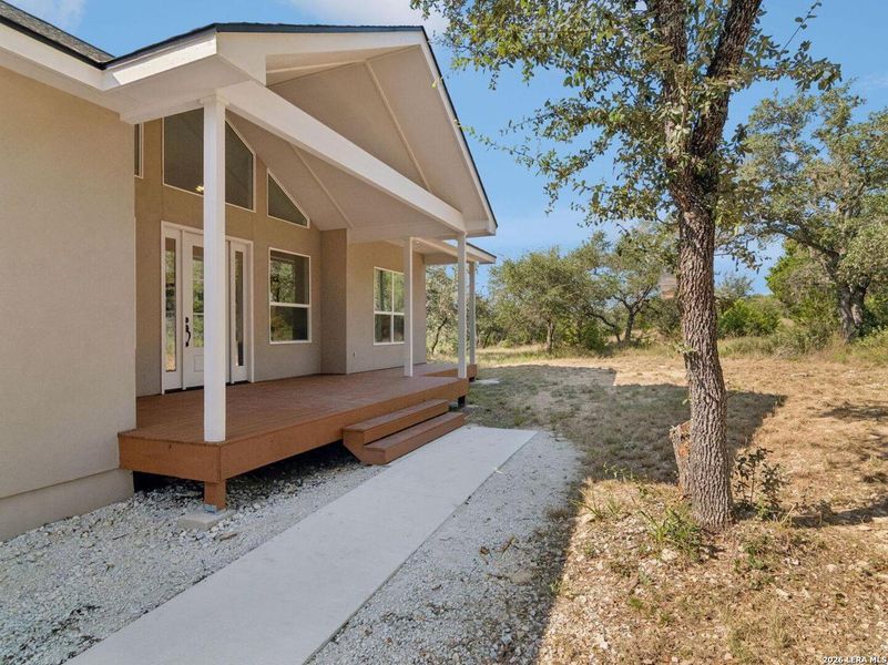Exterior details and patio area of a home in , Spring Branch (Image 21).